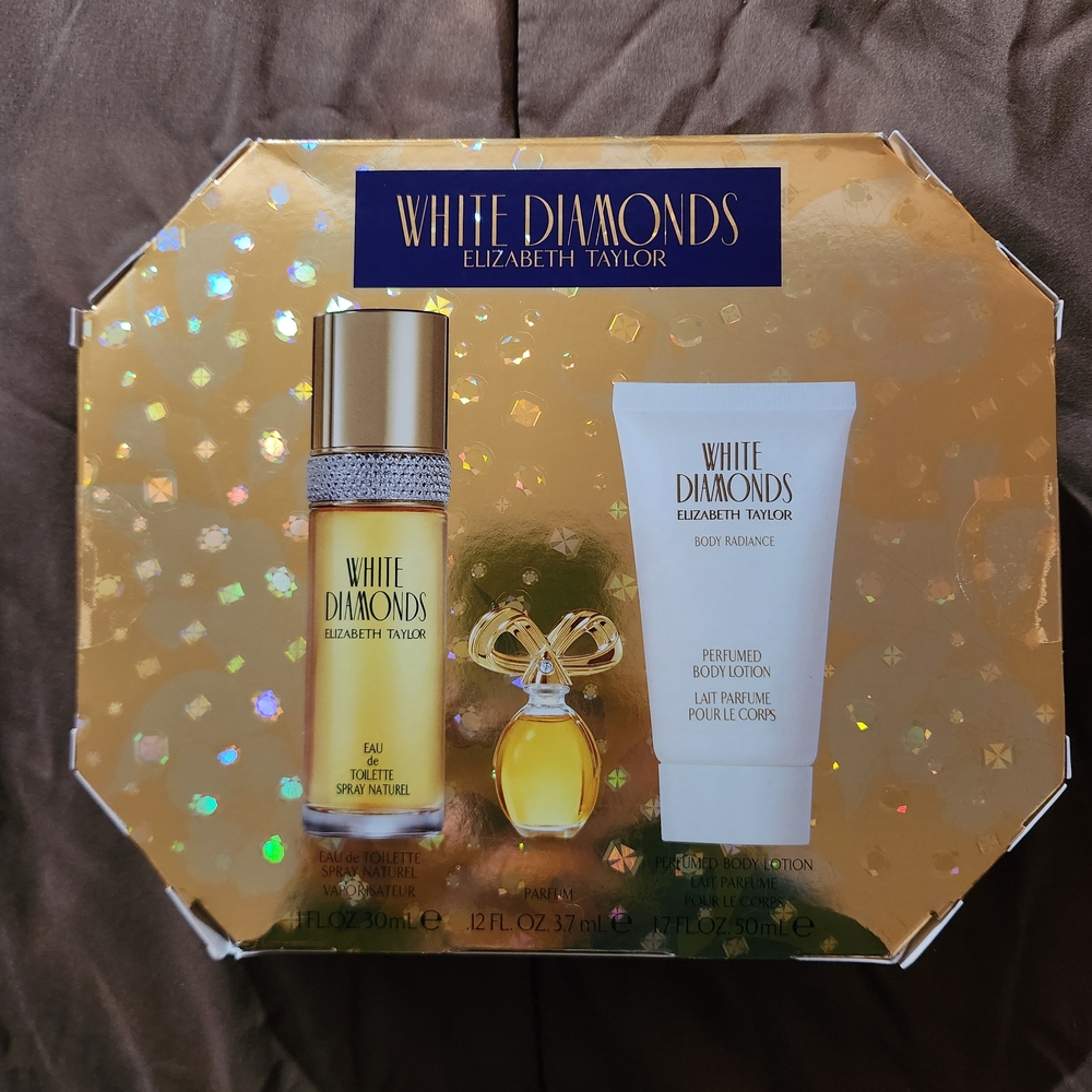 Elizabeth Taylor White Diamonds Gift Set - Gold and White